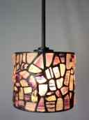 2T083 - handcrafted Tiffany stained glass lamp