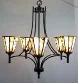 2T094 - handcrafted Tiffany stained glass lamp