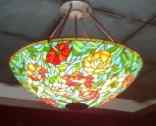2X414 - handcrafted Tiffany stained glass lamp