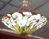 2X418 - handcrafted Tiffany stained glass lamp