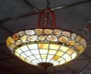 2X423 - handcrafted Tiffany stained glass lamp