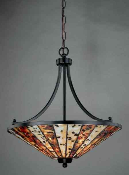 5V096 - handcrafted Tiffany stained glass lamp