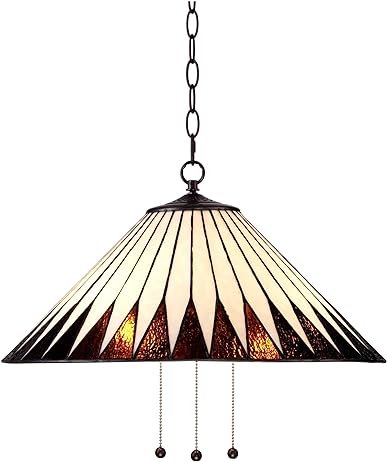 6F431 - handcrafted Tiffany stained glass lamp
