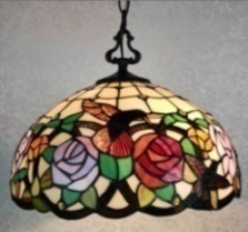 Tiffany Ceiling & Pendant Lamp - AM019HL16 - handcrafted Tiffany stained glass lamp