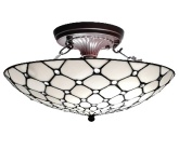 Tiffany Ceiling & Pendant Lamp - AM030CL17 - handcrafted Tiffany stained glass lamp