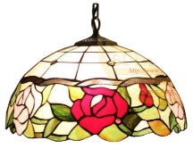 Tiffany Ceiling & Pendant Lamp - AM068HL16 - handcrafted Tiffany stained glass lamp