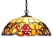 Tiffany Ceiling & Pendant Lamp - AM1040HL16 - handcrafted Tiffany stained glass lamp