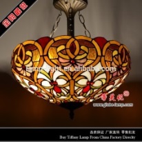 Tiffany Ceiling & Pendant Lamp - AM113HL16 - handcrafted Tiffany stained glass lamp
