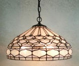 Tiffany Ceiling & Pendant Lamp - AM221HL18 - handcrafted Tiffany stained glass lamp