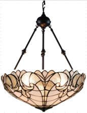 Tiffany Ceiling & Pendant Lamp - AM263HL18 - handcrafted Tiffany stained glass lamp