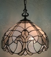 Tiffany Ceiling & Pendant Lamp - AM297HL16B - handcrafted Tiffany stained glass lamp