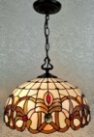 Tiffany Ceiling & Pendant Lamp - AM356HL16 - handcrafted Tiffany stained glass lamp
