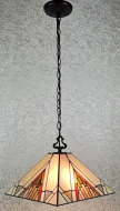 Tiffany Ceiling & Pendant Lamp - AM359HL14 - handcrafted Tiffany stained glass lamp