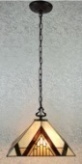 Tiffany Ceiling & Pendant Lamp - AM360HL14 - handcrafted Tiffany stained glass lamp
