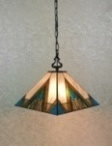 Tiffany Ceiling & Pendant Lamp - AM361HL14 - handcrafted Tiffany stained glass lamp