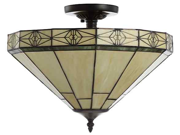 Tiffany Ceiling & Pendant Lamp - DY8026A - handcrafted Tiffany stained glass lamp