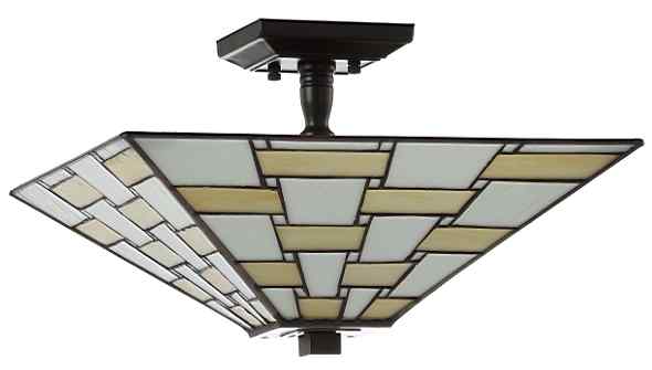 Tiffany Ceiling & Pendant Lamp - DY8027A - handcrafted Tiffany stained glass lamp