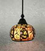 Tiffany Ceiling & Pendant Lamp - DYL23-8 - handcrafted Tiffany stained glass lamp