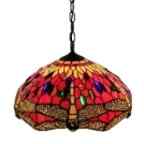 P161467A - handcrafted Tiffany stained glass lamp