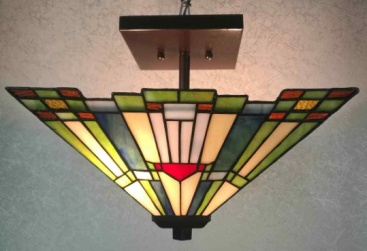 Tiffany Ceiling & Pendant Lamp - SC141970 - handcrafted Tiffany stained glass lamp