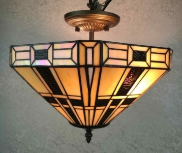 Tiffany Ceiling & Pendant Lamp - SC147763 - handcrafted Tiffany stained glass lamp