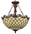 Tiffany Ceiling & Pendant Lamp - SG127-18-1-M114 - handcrafted Tiffany stained glass lamp