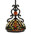 SG128-12
-1-M385 - handcrafted Tiffany stained glass lamp
