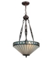 Tiffany Ceiling & Pendant Lamp - SG145-16-1-M402 - handcrafted Tiffany stained glass lamp