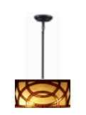 T7263 - handcrafted Tiffany stained glass lamp