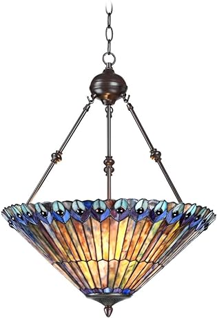 V7228 - handcrafted Tiffany stained glass lamp