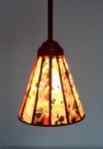 W3003 - handcrafted Tiffany stained glass lamp
