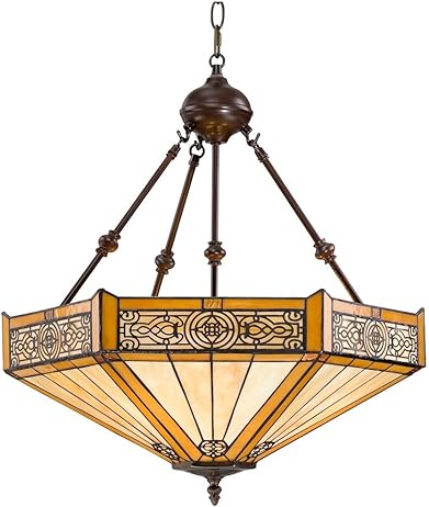 W3141 - handcrafted Tiffany stained glass lamp