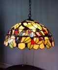 W8430 - handcrafted Tiffany stained glass lamp