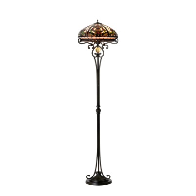 1116/FL - handcrafted Tiffany stained glass lamp