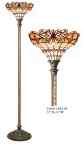 2484+BB75B - handcrafted Tiffany stained glass lamp