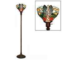 2867+BB75B - handcrafted Tiffany stained glass lamp