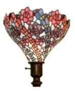 2886T+BB75B - handcrafted Tiffany stained glass lamp