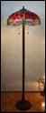 305R/16FLR - handcrafted Tiffany stained glass lamp