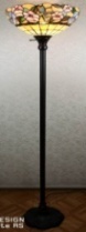 Tiffany Floor Lamp - AM023FL14B - handcrafted Tiffany stained glass lamp
