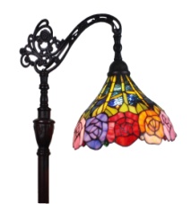 Tiffany Floor Lamp - AM035FL12 - handcrafted Tiffany stained glass lamp