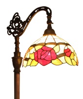Tiffany Floor Lamp - AM070FL12 - handcrafted Tiffany stained glass lamp