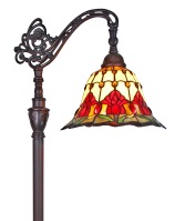 Tiffany Floor Lamp - AM073FL12 - handcrafted Tiffany stained glass lamp
