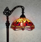 Tiffany Floor Lamp - AM079FL10 - handcrafted Tiffany stained glass lamp