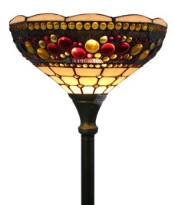 Tiffany Floor Lamp - AM1045FL14 - handcrafted Tiffany stained glass lamp
