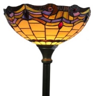 Tiffany Floor Lamp - AM1047FL14 - handcrafted Tiffany stained glass lamp