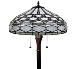 Tiffany Floor Lamp - AM222FL18 - handcrafted Tiffany stained glass lamp