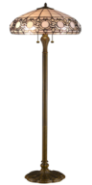 Tiffany Floor Lamp - AM232FL16B - handcrafted Tiffany stained glass lamp