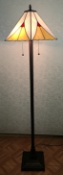 Tiffany Floor Lamp - AM259FL18B - handcrafted Tiffany stained glass lamp