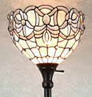 Tiffany Floor Lamp - AM284FL12B - handcrafted Tiffany stained glass lamp
