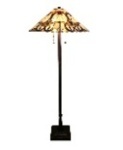 Tiffany Floor Lamp - AM343FL17 - handcrafted Tiffany stained glass lamp